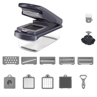 Groothandel Amz Topverkoper Keuken 14-in-1 Multifunctionele Voedselsnijder Mandoline Groentesnijder Ui Groentesnijder Hakmes