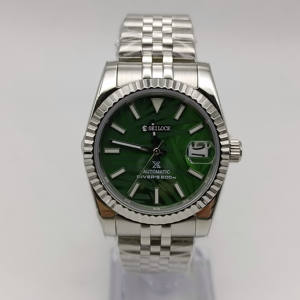 Montre mécanique automatique personnalisable SEILOCE en acier inoxydable de luxe, étanche et lumineuse, avec mouvement NH35 pour hommes - Product Image 1