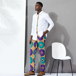 <span class=keywords><strong>Homme</strong></span> Deux Pièces Ensemble Avec Imprimé Africain Hommes <span class=keywords><strong>Chemise</strong></span> À Manches Longues <span class=keywords><strong>2020</strong></span> Nouveau Design - Product Image 2