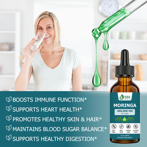 Gotas Líquidas de Moringa Más Vendidas, Promueven una Piel y Cabello Saludables, Mantienen el Equilibrio del Azúcar en la Sangre, Fitonutrientes, Minerales, Apoyo Energético - Product Image 4