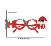 Lunettes de fête de Noël en PVC style sapin de Noël, lunettes de dessin animé pour fête de Noël, adaptées aux enfants