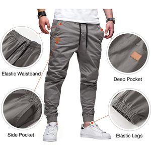 FOXA <b>Mens</b> Casual Joggers Pants Straight Fit Polyester Cotton Breathable With Side Pockets <b>Men's</b> Pants - Product Image 3