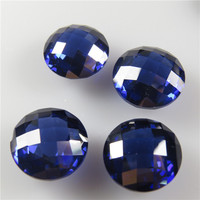 Bon poli 4mm-10mm forme ronde à facettes coupe Briolette coupe cubique zircone Checker coupe cubique Zircon pierre perles pour bijoux bricolage