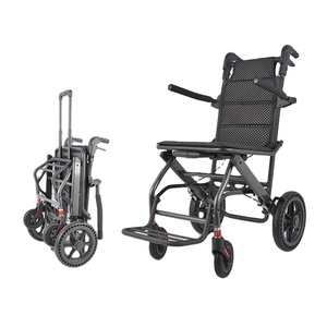 วีลแชร์แบบแมนนวลพับเบาสำหรับทางเดินเครื่องบินสำหรับผู้ป่วย - Product Image 4