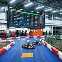 Commercial Track Rental LED Scoreboard Karting Timing System Match Loop Antenna Multi Driver Expandable Capacity