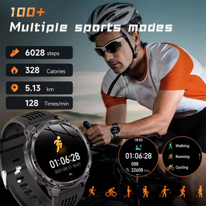 Reloj Inteligente T-Rex3 Pro de 46 mm con Caja de Acero Inoxidable, Correa de Silicona, GPS, Brújula, Monitor de Frecuencia Cardíaca, Reloj Deportivo Impermeable para Hombre - Product Image 2