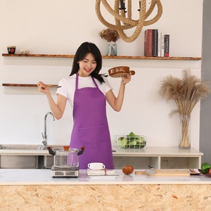 Delantales con logotipo personalizado para <span class=keywords><strong>camarero</strong></span>, Salón masónico de cocina, impermeable, 100% poliéster, uniforme, delantal de cocina naranja - Product Image 4