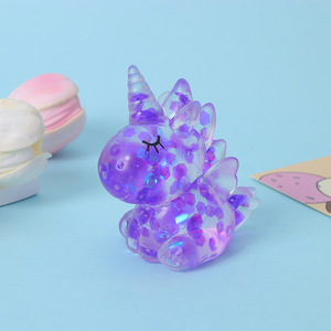 Jouet à presser licorne colorée en TPR scintillant, <span class=keywords><strong>Squishy</strong></span> Maltose à remontée lente, anti-stress, jouets Fidget - Product Image 6