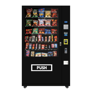 Máquina expendedora comercial de snacks y bebidas, máquina expendedora de alimentos con control por botones, máquina expendedora personalizada en venta - Product Image 1