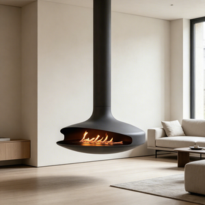 Chimenea Colgante de Bioetanol para Techo <span class=keywords><strong>Tonya</strong></span>, Chimenea Flotante con Llama Real y Sin Humo de 700 mm - Product Image 2