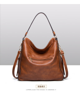 Mifaktory Lady Single Strap Waterproof PU Leather <b>Medium</b> Messenger Tote Crossbody <b>Handbag</b> Luxury Designer Clutch for Women - Product Image 5