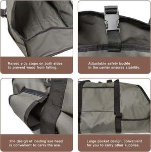 Échantillon gratuit : le meilleur sac de transport pour bûches avec poignées et sangle de sécurité, disponible directement de l'usine - Product Image 3