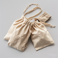 Sac en toile de jute avec impression de logo personnalisé sac d'emballage à cordon café cacao alimentaire cadeau de Noël pochette en lin de jute