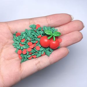 30g/Lot Tranches de pâte polymère à thème fruité, série Cerise Douce, confettis en argile souple pour scrapbooking, coques de téléphone et décorations DIY - Product Image 3