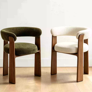 Sedia da <span class=keywords><strong>Cucina</strong></span> e Ristorante Moderna con Struttura in Legno e Braccioli Imbottiti - Product Image 2