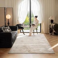 Dsermer in Stock Large Modern Abstract Machine Made Eco Friendly Polyester Beige Grey Living Room Area Rug Home Carpets