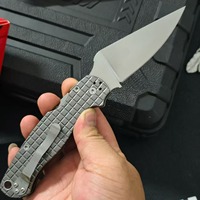 Couteau d'extérieur en alliage d'aluminium CN SDC81, mini couteau de survie portable pour la randonnée et le camping