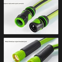 Tuyau d'arrosage tressé en PVC bleu-vert, stabilisé aux UV, flexible, pour l'irrigation des pelouses et le lavage des véhicules