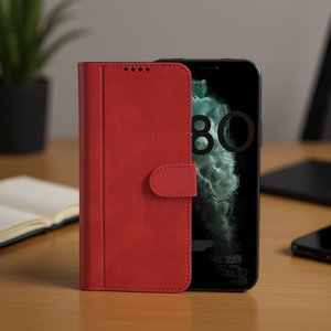 Custodia a libro DAM per iPhone 16 Pro Max con porta carte e chiusura a rombo - Product Image 2