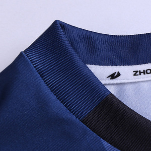 China wholesale new design sublimation fashion long sleeve soccer jersey goalkeeper jersey custom Navy football jersey soccer - Product Image 3