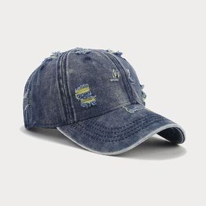 Fashion Unique Direct Factory Low Moq High Quality Vintage Distressed Vintage Baseball <b>Cap</b> <b>Plain</b> Denim Baseball <b>Cap</b> - Product Image 4