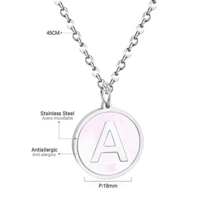 Collar con Nombre Personalizado en Oferta, Joyería de Acero Inoxidable, Colgante con Letra y Cadena en Capas para Mujer - Product Image 1