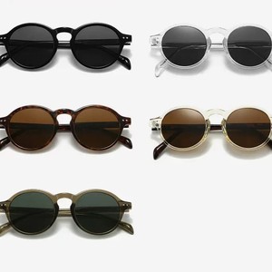 Gafas <span class=keywords><strong>de</strong></span> <span class=keywords><strong>Sol</strong></span> Redondas con Orificio <span class=keywords><strong>para</strong></span> Llave, Negras, <span class=keywords><strong>para</strong></span> Hombre y Mujer, Lentes Retro Clásicas con Protección UV400, Remaches Plateados, <span class=keywords><strong>para</strong></span> Conducir a Diario - Product Image 4