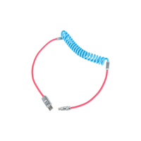 Vente chaude Bobine Câble De Charge Spirale Usb Câble De Données Type C Micro Ressort Flexible USB à Type C Câble De Charge Rétractable