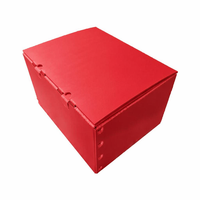 Plaque en plastique alvéolaire rouge en PP, imperméable, pour emballage personnalisé, matériau brut pour cloisons de séparation