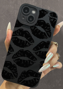 Moda Nuevo estilo a prueba de golpes Cute Lady <span class=keywords><strong>Kiss</strong></span> Lips Design Clear PC TPU Phone Case para iPhone - Product Image 2