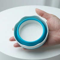 Mini seau pliable en silicone pratique pour le dessin en plein air, porte-pinceaux de peinture, facile à transporter, fournitures artistiques