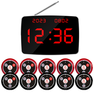 Không dây máy nhắn tin của khách máy nhắn tin cho các nhà hàng quán cà phê quán cà phê quán cà phê bệnh viện gọi chuông hệ thống phục vụ bàn Hệ thống gọi điện thoại - Product Image 1