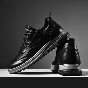 Zapatos Casuales de Trabajo para Hombre, con Cordones, Parte Superior de PU, Suela de Goma, Imitación de Cuero Cálido, Talla Grande, Primavera 2025, Venta al Por Mayor - Product Image 2