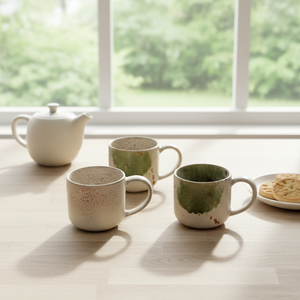 Taza de Cerámica <span class=keywords><strong>Vintage</strong></span> Hecha a Mano, Color Bajo Esmalte, Diseño Creativo, Asa, Apta para Lavavajillas y <span class=keywords><strong>Microondas</strong></span>, Regalo para el Hogar y la Oficina - Product Image 3