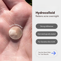 Patchs Hydrocolloïdes Invisibles pour l'Acné et les Boutons, en Stock, 36, 72, 108 Unités, avec Huile pour Couvrir les Boutons, les Imperfections, le Visage, Vegan