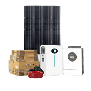 เครื่องกำเนิดไฟฟ้าพลังงานแสงอาทิตย์แบบโมโนคริสตัลไลน์ 6KW/12KW ระบบออฟกริด พร้อมแบตเตอรี่ LifePO4 และอินเวอร์เตอร์สำหรับใช้ในบ้านและอุตสาหกรรม อินเวอร์เตอร์ MPPT PV - Product Image 1