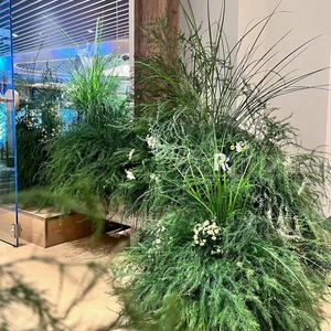 Follaje Artificial Esencial para Simulación, Ramas Verdes Largas, Hierba para Decoración <span class=keywords><strong>de</strong></span> Bodas Estilo Mori, Camino <span class=keywords><strong>de</strong></span> Mesa, Decoración Floral - Product Image 3