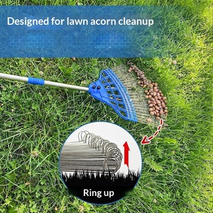 Nouveaux outils de jardinage les plus vendus : ramasseur de <span class=keywords><strong>noix</strong></span>, râteau à feuilles en acier inoxydable, ramasseur de feuilles - Product Image 3