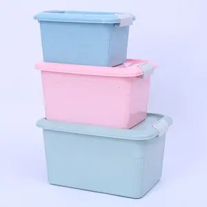 Grosir pakaian bayi bin-2022 new Household plastic clothes clutter sorting baby toy boxes bins with lid other storage boxes & bins