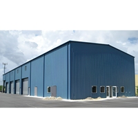 Conception de maison modulaire en acier avec structure en acier moderne, haute résistance au vent, garantie de 5 ans