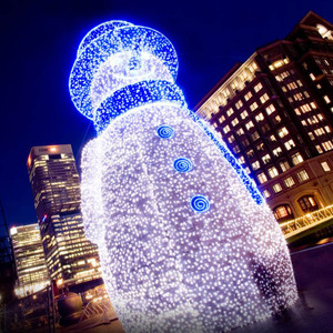 Lumières décoratives de Noël personnalisées en forme de bonhomme de neige 3D lumineuses pour l'aménagement extérieur, les <span class=keywords><strong>activités</strong></span> de centre commercial d'<span class=keywords><strong>Halloween</strong></span> - Product Image 1