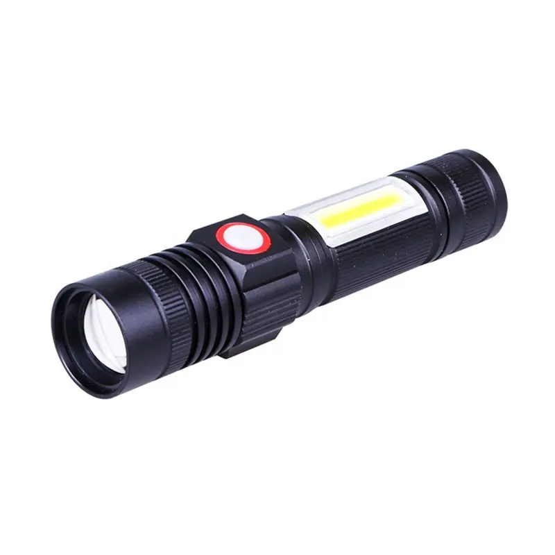 Заводская цена супер яркий зум тактический фонарик T6 COB светодиодный USB Перезаряжаемый Магнитный светодиодный фонарик высокой мощности