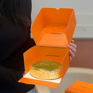 Tùy Chỉnh Thiết Kế Món Tráng Miệng Bánh Crepe Hộp Có Thể Tái Chế Có Thể Gập Lại Giấy Cookie Bao Bì Hộp - Product Image 3