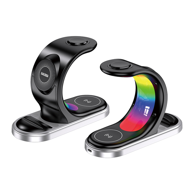 KAKUSIGA 3-in-1 Wireless Fast Charging Stand 15W Max for Phone Watch TWS Earphone Wireless Charging Charger