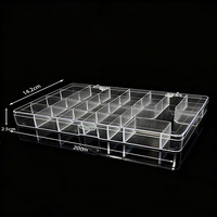 Boîte de rangement rigide transparente FANG YUAN avec compartiments 0-1L, pour pinces, outils à main, perles, accessoires d'artisanat