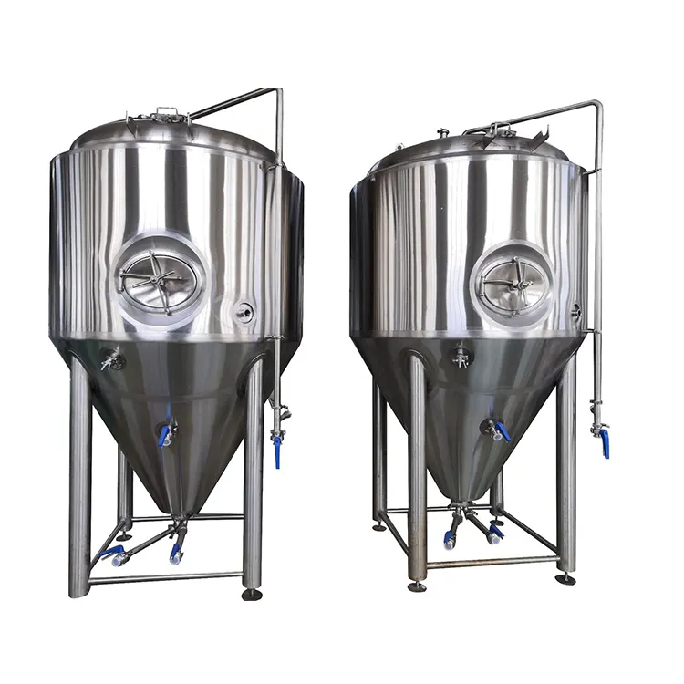 Fermenter 300L 1000L 2000L 3000L 5000L 10000L Edelstahl ummantelt konische Bier fermentation Fermenter Tank zum Verkauf