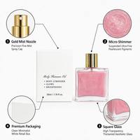 MLM Surligneur de maquillage personnalisé pour le visage, huile bronzante éclaircissante pour le corps, perle blanche, rose, or, brillance