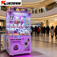 MOQ 1 pièce, Conception personnalisée, Machines à griffes à monnayeur pour poupées et jouets d'arcade avec accepteur de billets, Grue de jeu d'arcade
