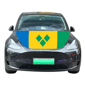 Housse de capot de voiture Saint-<span class=keywords><strong>Vincent</strong></span>-et-les-Grenadines en gros – Drapeau, abordable, résistante à l'usure et durable - Product Image 1
