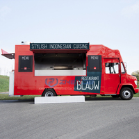 Remorque de restaurant mobile, camion de nourriture, remorque à glace, chariot à hot-dogs, équipement de restauration, remorque de vente de nourriture
